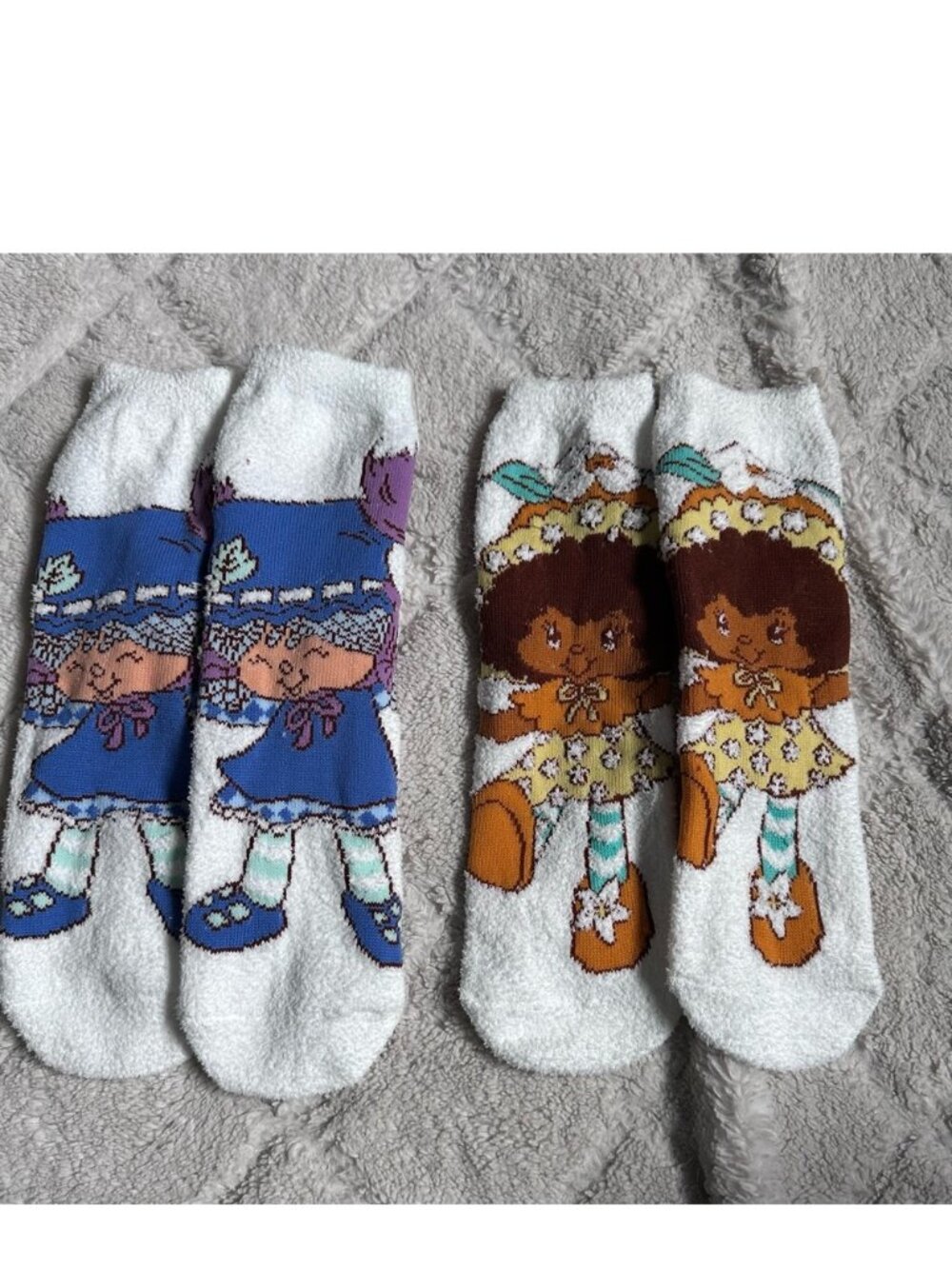 Strawberry Shortcake | Blueberry Muffin and Orange Blossom Fuzzy Socks